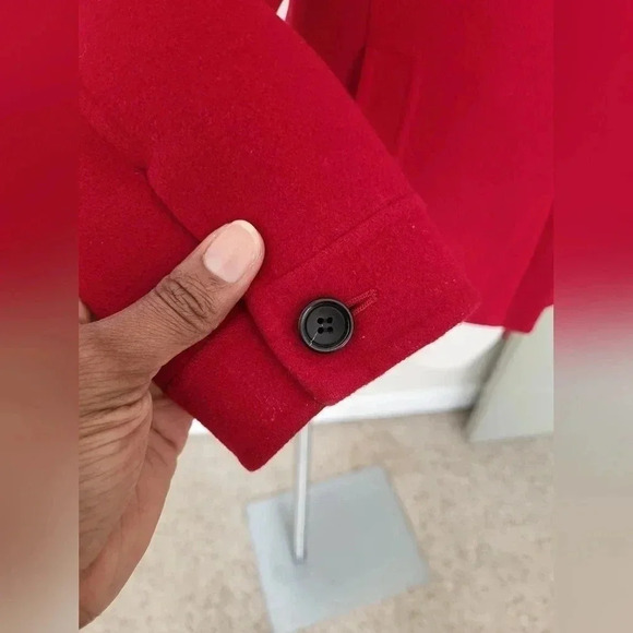 CARLISLE Wool/Angora Blend Full Double Zipper Red Jacket/ Blazer(2) - Picture 8 of 11